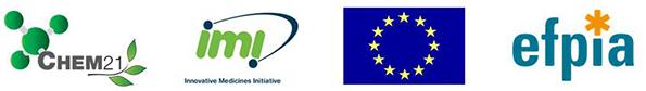 CHEM21 / IMI/ EU/ Efpia logos 